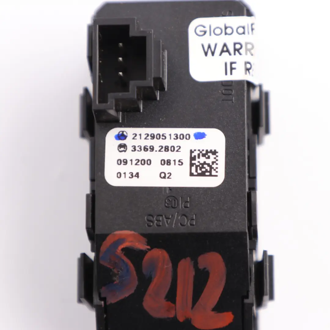 Mercedes S212 Hazard Warning Light ESP Switch Button Unit - SKU A2129051300 - Part number A2129051300