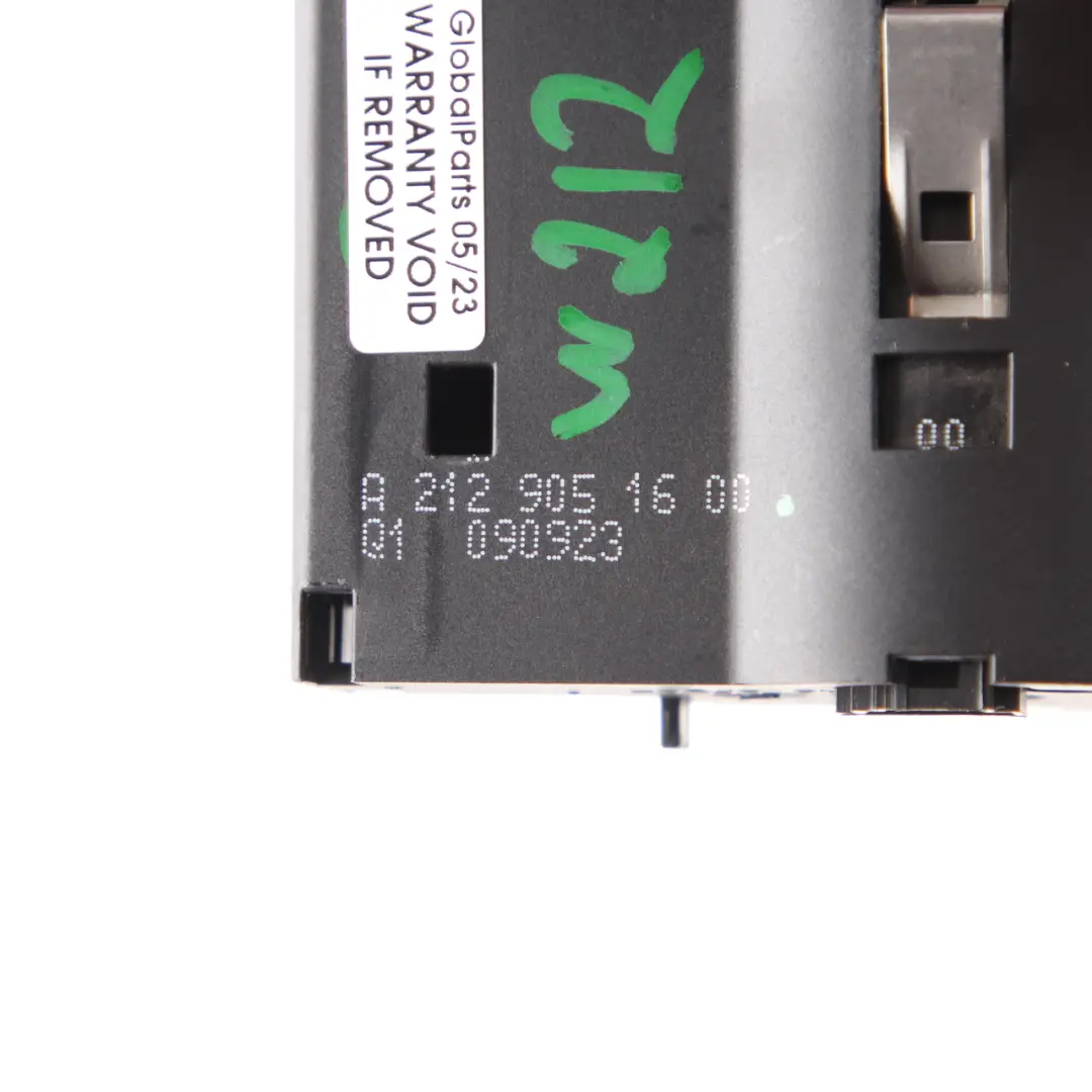 Mercedes W212 Unidad de Interruptor de Faros Panel de Control Botón - SKU A2129051600 - Número de pieza A2129051600