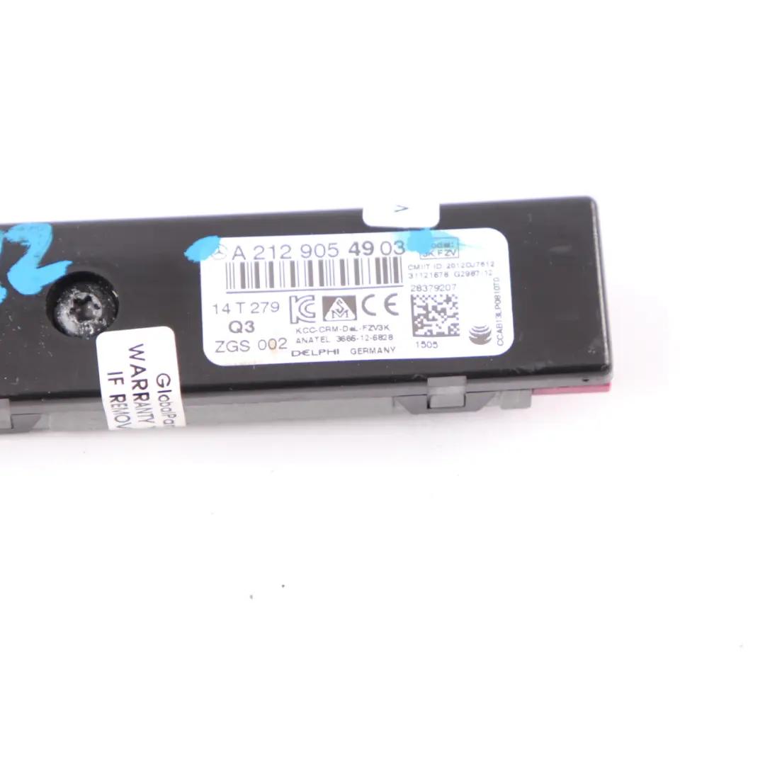 Mercedes W212 Antenna Amplifier Aerial Module Rear Right O/S Top - SKU A2129054903 - Part number A2129054903
