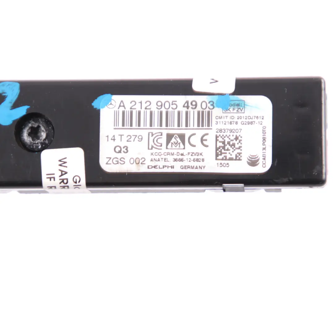 Antenne Verstärker Antenne Modul hinten rechts Top für Mercedes W212 mit Teilenummer A2129054903 Mercedes W212 Antenne Verstärker Antenne Modul hinten rechts Top - SKU A2129054903 - Teilenummer A2129054903