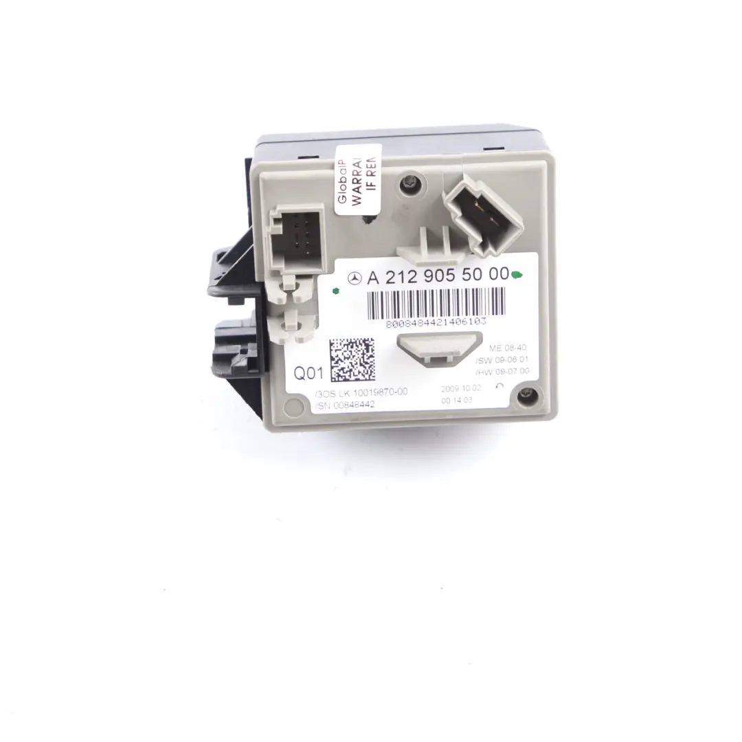 Key Reader Ignition Switch Lock Remote Control Unit to Mercedes W212 with Part number A2129055000 Mercedes W212 Key Reader Ignition Switch Lock Remote Control Unit - SKU A2129055000 - Part number A2129055000