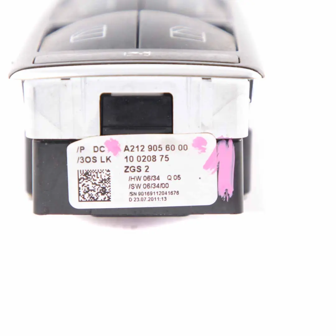 Window Lifter Switch Driver's Side Wing Mirror Module to Mercedes W212 with Part number A2129056000 Mercedes W212 Window Lifter Switch Driver's Side Wing Mirror Module - SKU A2129056000-1 - Part number A2129056000