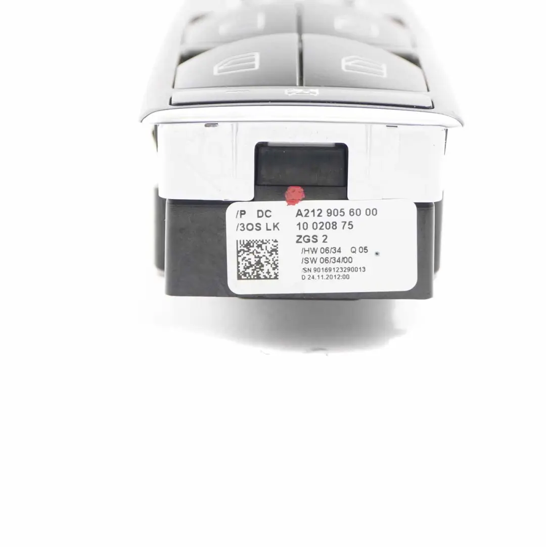  Lifter Switch Mercedes W212 Window Driver's Side Wing Mirror Module - SKU A2129056000 - Part number A2129056000
