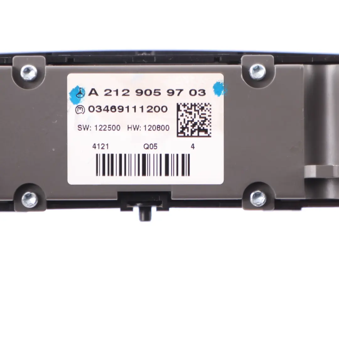 Salpicadero Interruptores Luces Emergencia Asientos Calefacción para Mercedes W212 con número de pieza A2129059703 Mercedes W212 Salpicadero Interruptores Luces Emergencia Asientos Calefacción - SKU A2129059703 - Número de pieza A2129059703