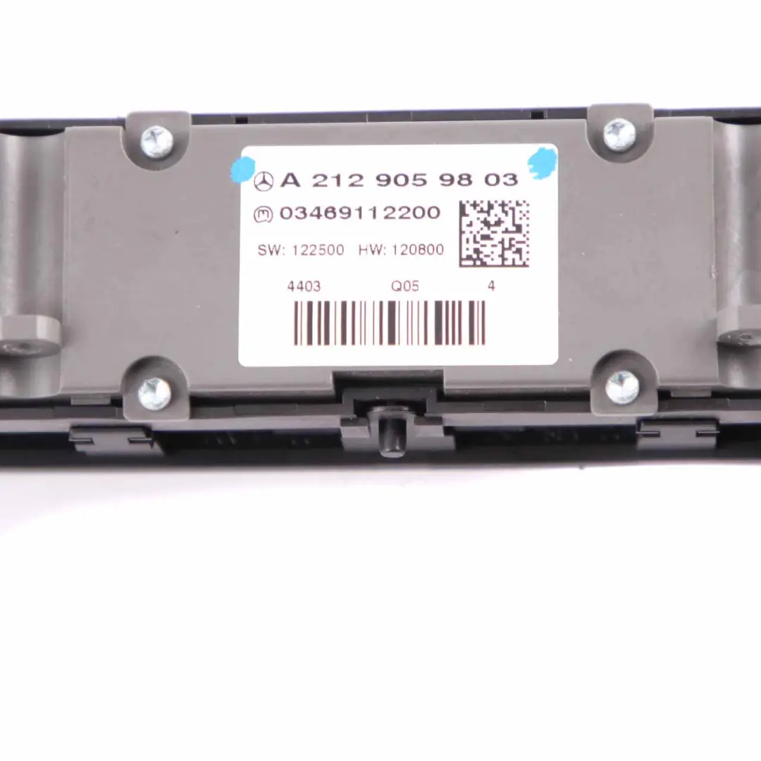 Mercedes W212 Interruttore Pannello Controllo Sedile Riscaldamento Pericolo PDC - SKU A2129059803 - Numero di parte A2129059803