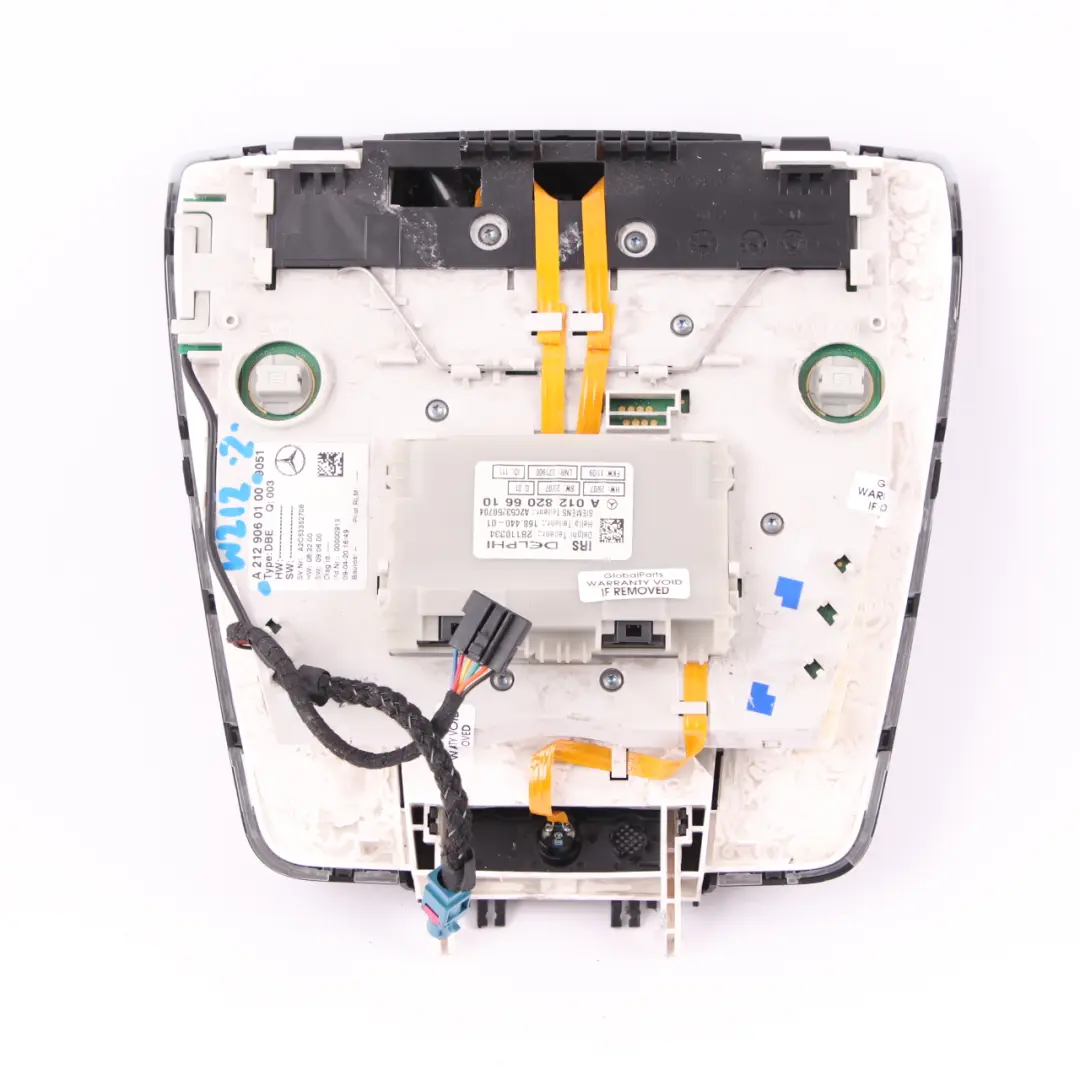 Mercedes W212 Luce da tetto Lampada lettura interna anteriore nera - SKU A2129060100 - Numero di parte A2129060100