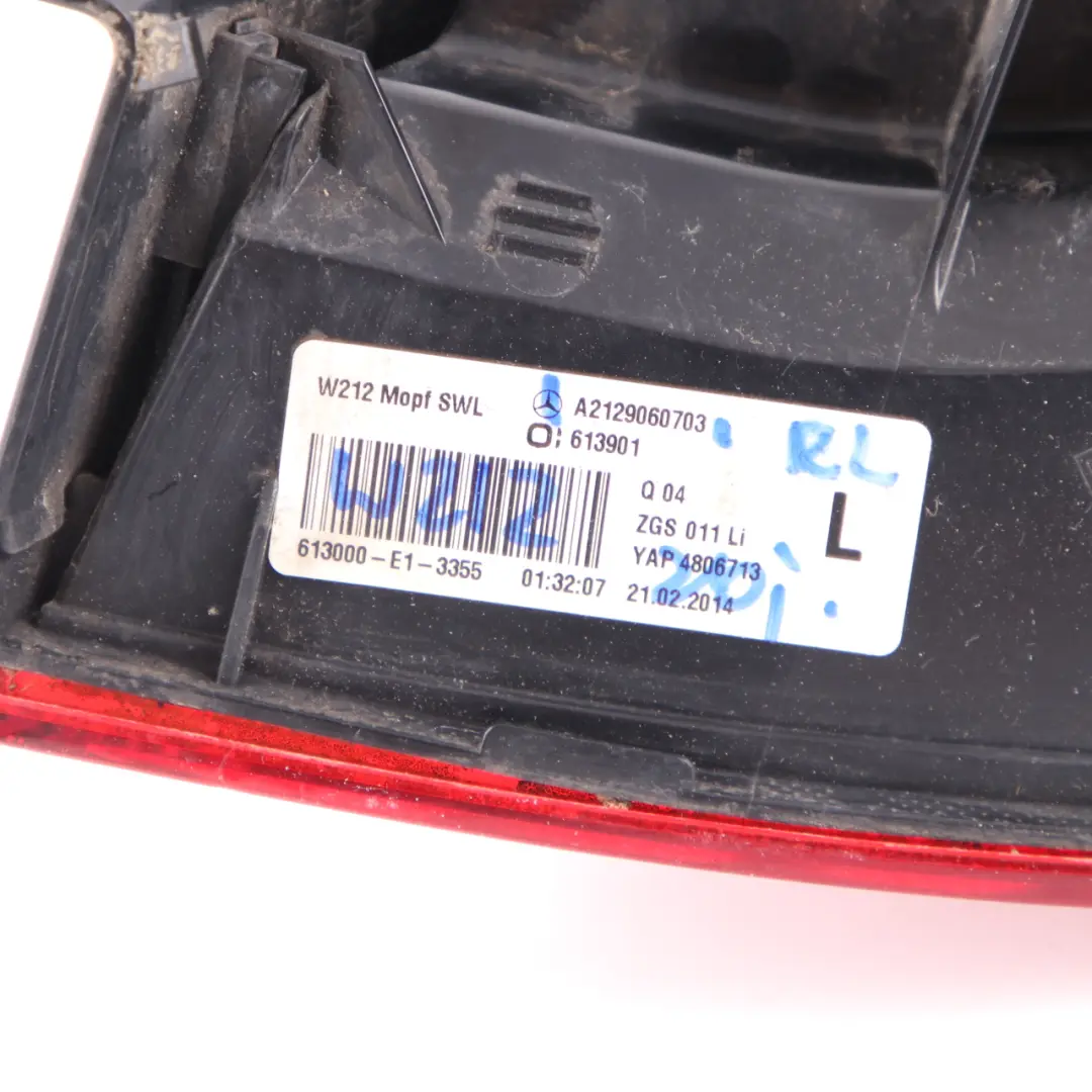 Light Lamp Side Panel Rear Left N/S to Mercedes W212 with Part number A2129060703 Mercedes W212 Light Lamp Side Panel Rear Left N/S - SKU A2129060703 - Part number A2129060703