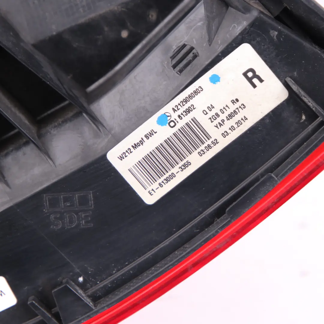 Light Lamp Side Panel Rear Right O/S to Mercedes W212 with Part number A2129060803 Mercedes W212 Light Lamp Side Panel Rear Right O/S - SKU A2129060803 - Part number A2129060803