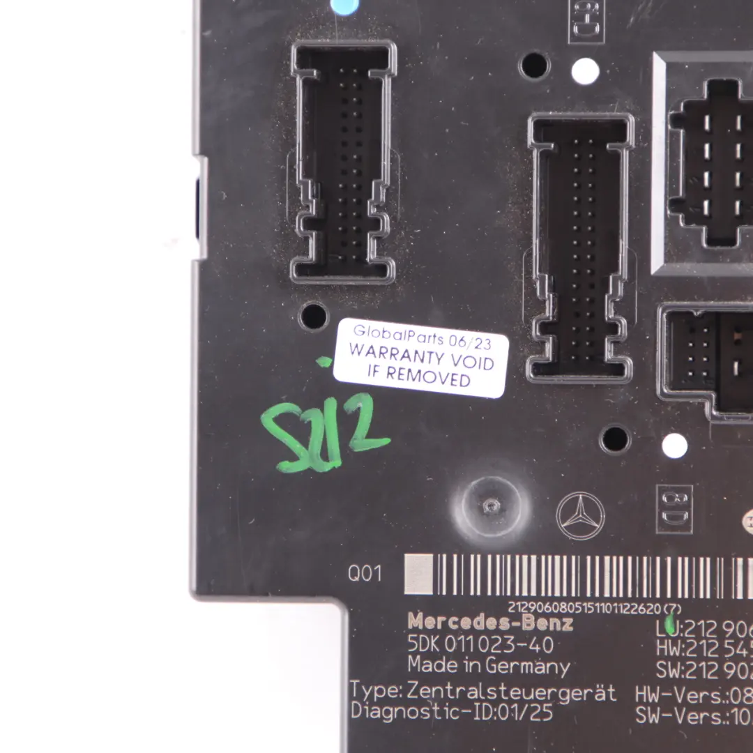 Mercedes W212 S212 Estate Rear SAM Control Unit Module - SKU A2129060805 - Part number A2129060805