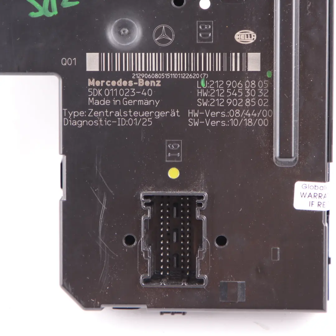 Mercedes W212 S212 Estate Rear SAM Control Unit Module - SKU A2129060805 - Part number A2129060805