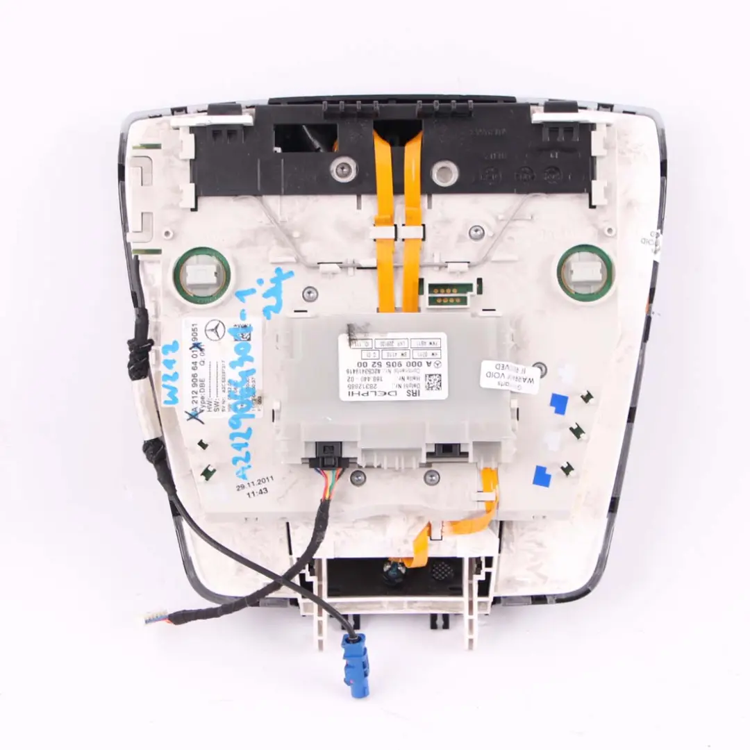 Mercedes W212 Luce interna tetto Lampada lettura anteriore Nero - SKU A2129064301-1 - Numero di parte A2129064301