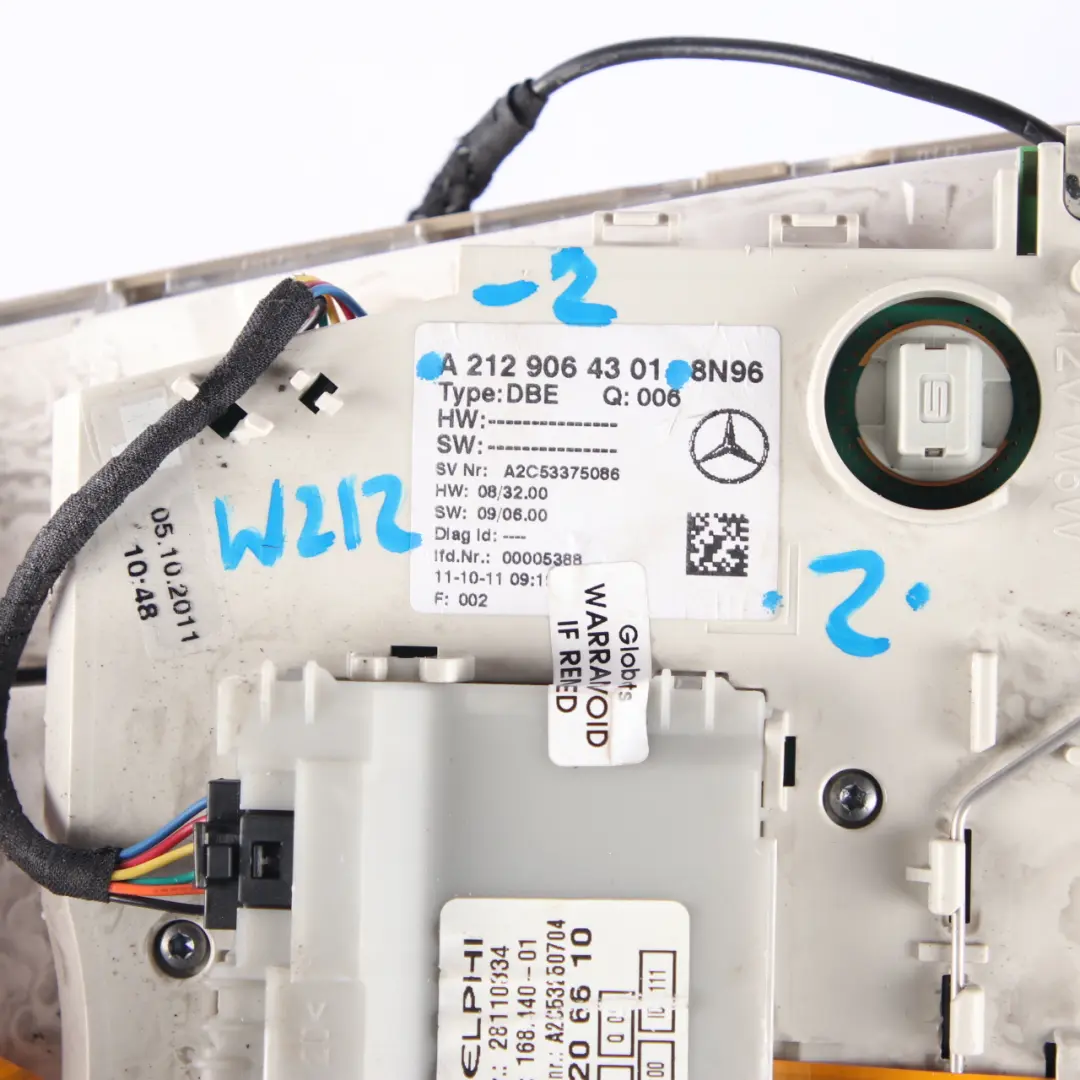 Interior Roof Light Reading Lamp Front Beige to Mercedes W212 with Part number A2129064301 Mercedes W212 Interior Roof Light Reading Lamp Front Beige - SKU A2129064301-2 - Part number A2129064301