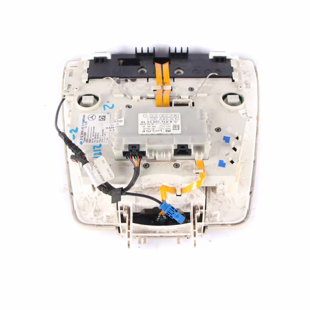Interior Roof Light Reading Lamp Front Beige to Mercedes W212 with Part number A2129064301 Mercedes W212 Interior Roof Light Reading Lamp Front Beige - SKU A2129064301-2 - Part number A2129064301