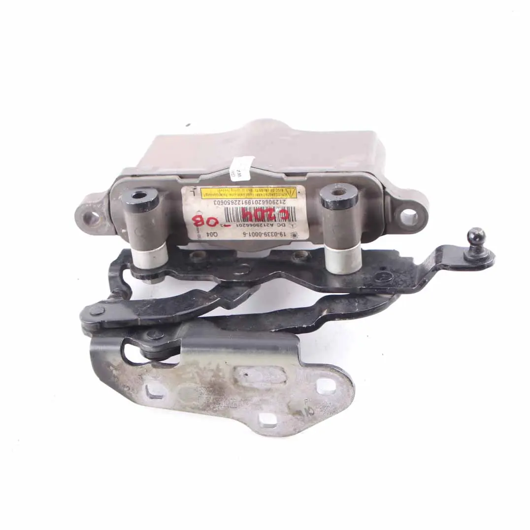  Bonnet Hinge Mercedes W204 W212 Left N/S Hood Pedestrian Protection Obsidian 197 - SKU A2129066201-OB - Part number A2129066201