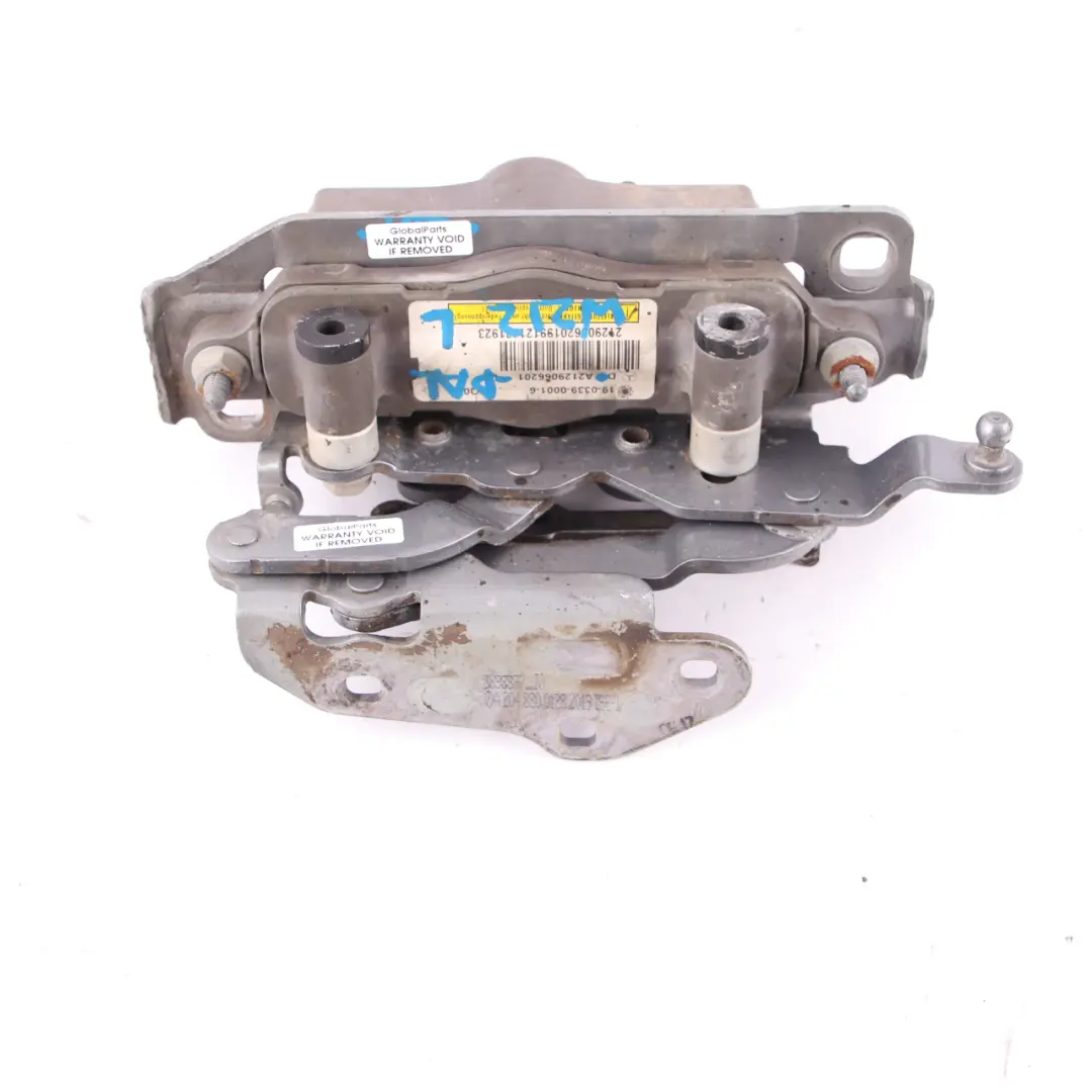  Charnière Capot Mercedes W204 W212 Gauche Capot Protection Piéton Argent - 792 - SKU A2129066201-PAL - Numéro de pièce A2129066201