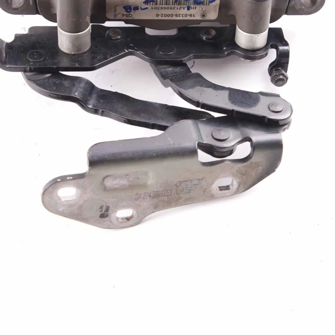  Bonnet Hinge Mercedes W204 W212 Right O/S Hood Pedestrian Protect Obsidian Black - SKU A2129066301-OB - Part number A2129066301