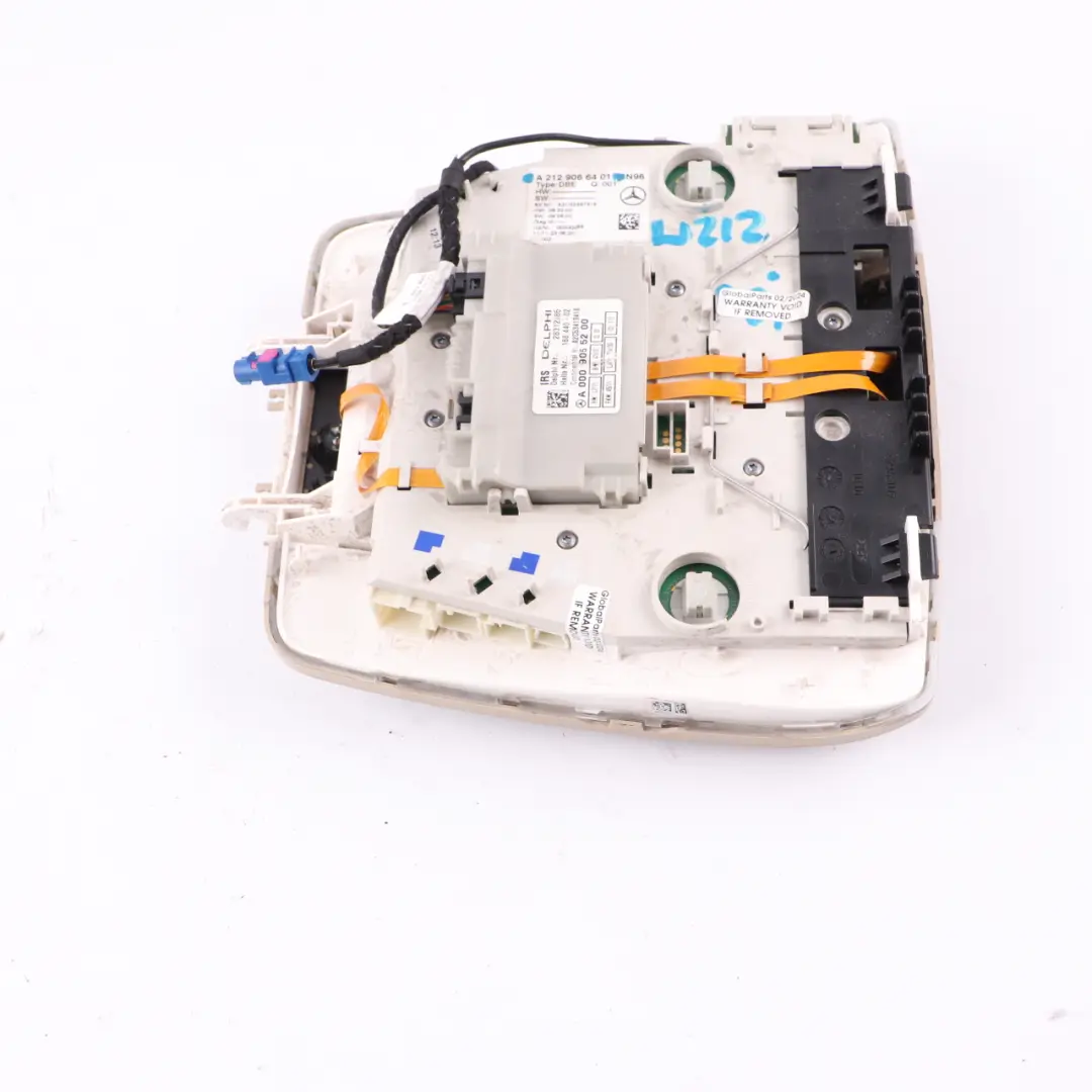 Roof Light Interior Front Reading Lamp Panel Beige to Mercedes W212 with Part number A2129066401 Mercedes W212 Roof Light Interior Front Reading Lamp Panel Beige - SKU A2129066401-2 - Part number A2129066401