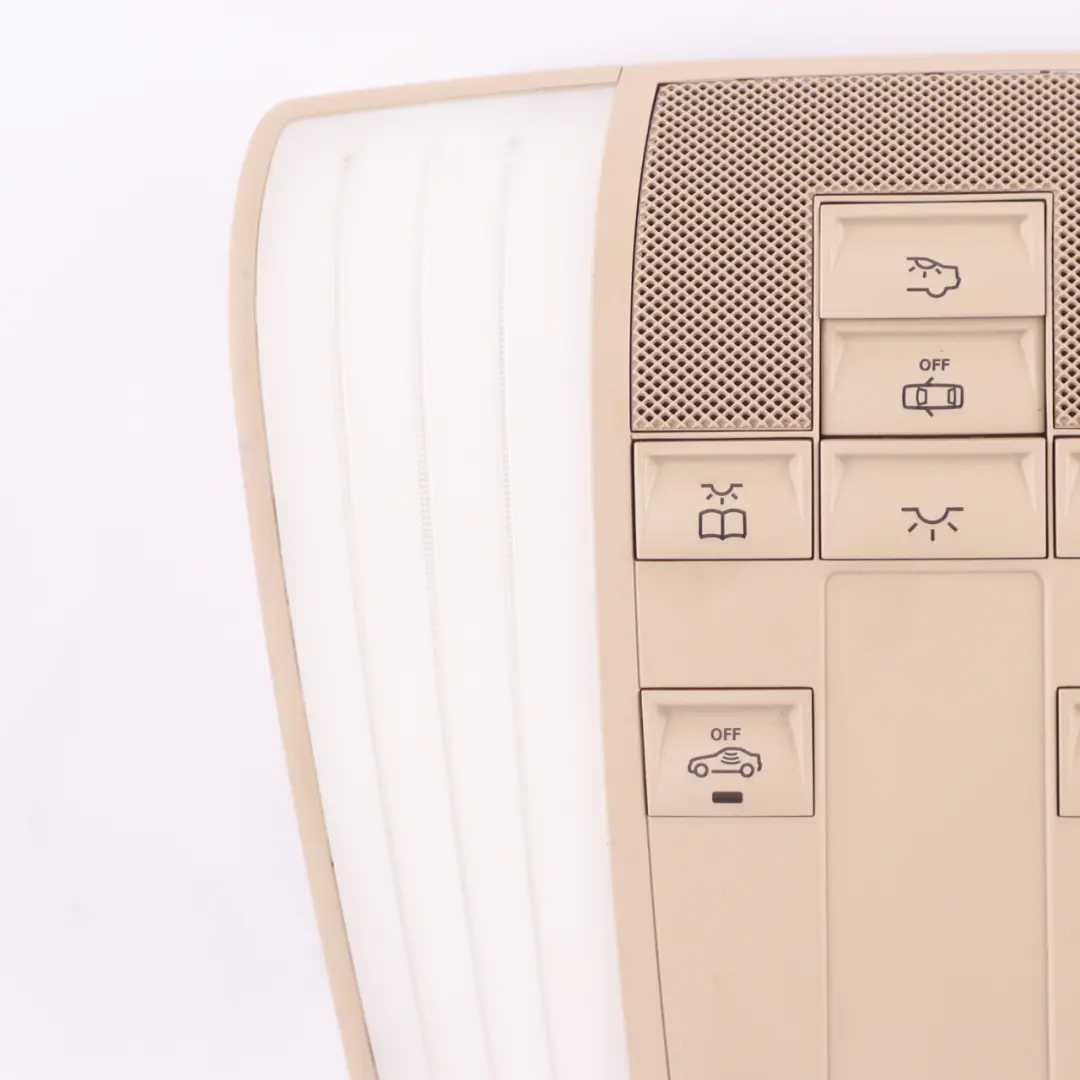 Roof Light Interior Front Reading Lamp Panel Beige to Mercedes W212 with Part number A2129066401 Mercedes W212 Roof Light Interior Front Reading Lamp Panel Beige - SKU A2129066401-2 - Part number A2129066401