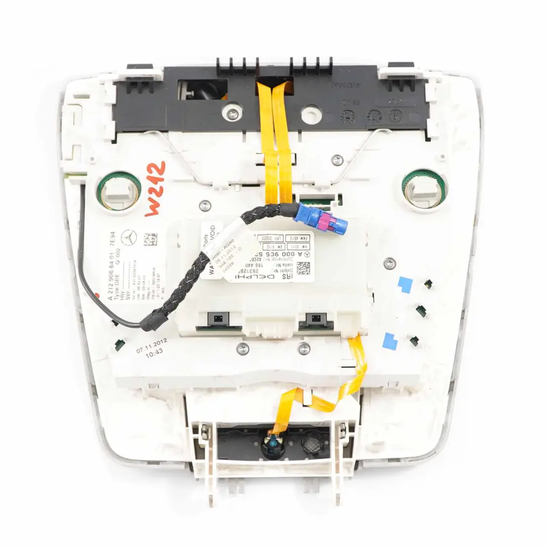 Mercedes W212 Tetto Luce Interno Frontale Lettura Lampada Grigio - SKU A2129066401 - Numero di parte A2129066401