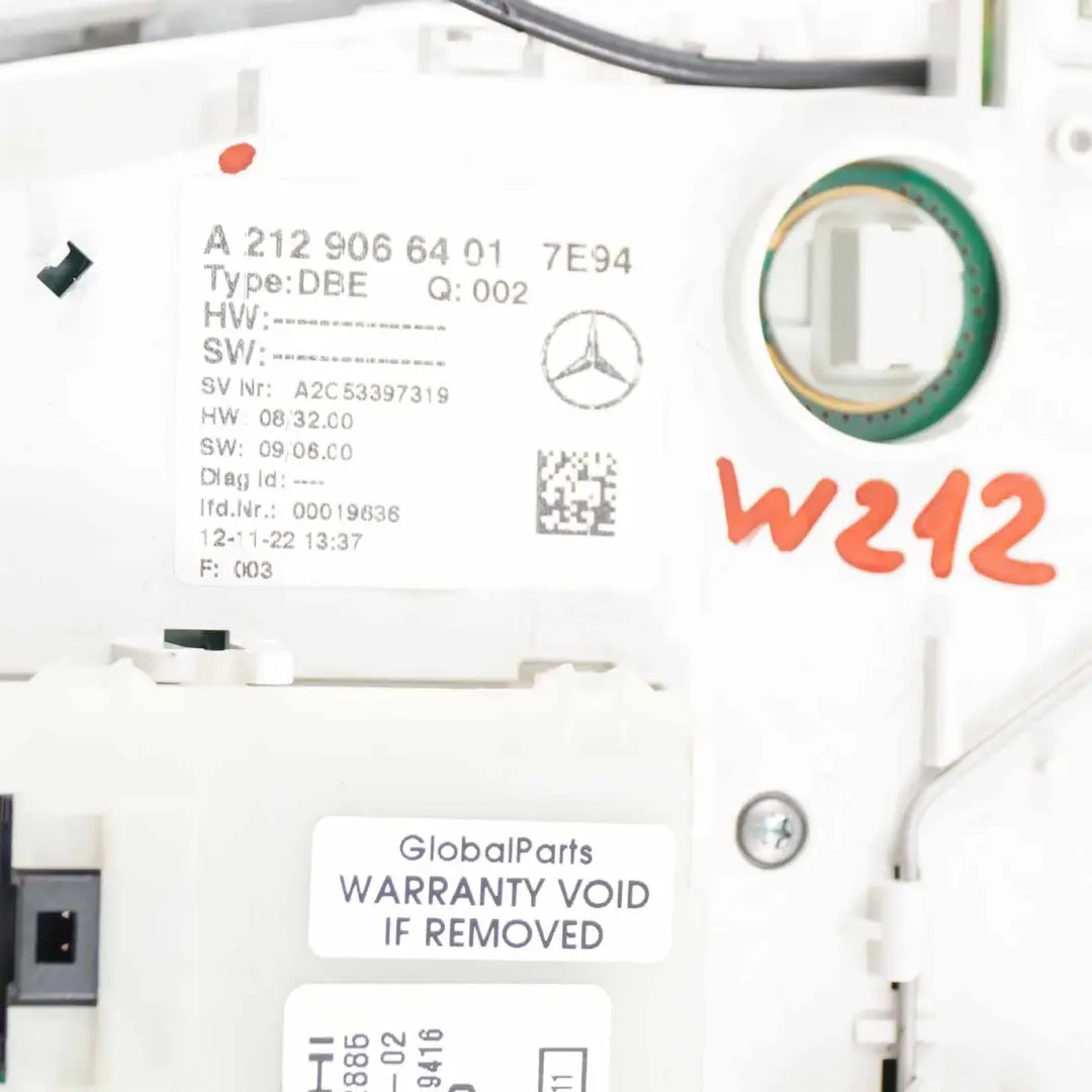 Mercedes W212 Tetto Luce Interno Frontale Lettura Lampada Grigio - SKU A2129066401 - Numero di parte A2129066401