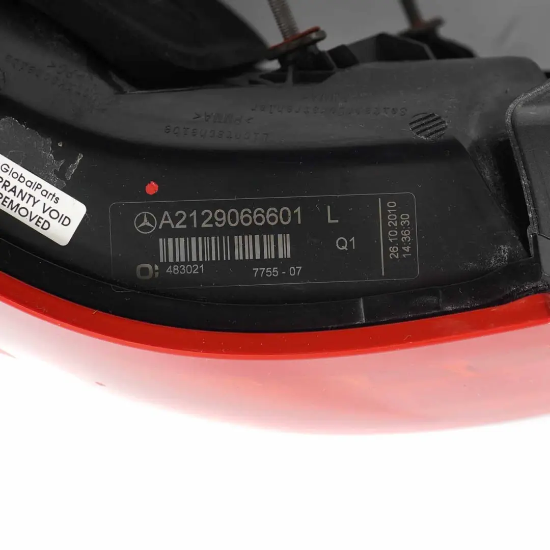 Rear Lamp Mercedes W212 Saloon Left N/S Tail Light Side Panel - SKU A2129066601 - Part number A2129066601