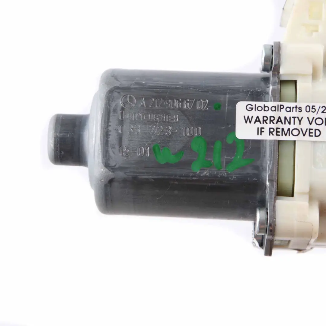 Window Lifter Motor Door Front Right O/S Drive to Mercedes W212 with Part number A2129066702 Mercedes W212 Window Lifter Motor Door Front Right O/S Drive - SKU A2129066702 - Part number A2129066702