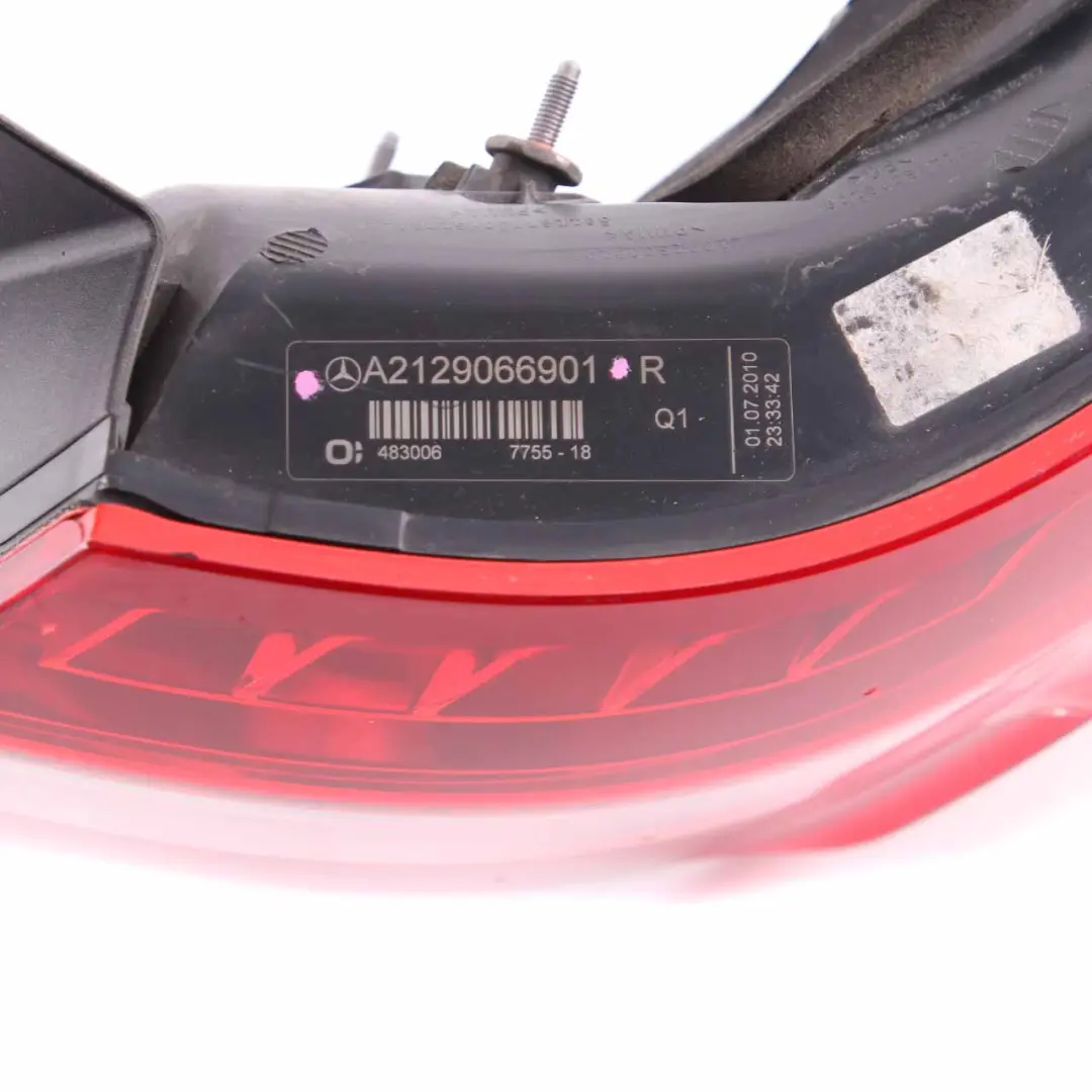 Lamp Mercedes W212 Saloon Right O/S Tail Light Side Panel to Rear with Part number A2129066901 Rear Lamp Mercedes W212 Saloon Right O/S Tail Light Side Panel - SKU A2129066901 - Part number A2129066901