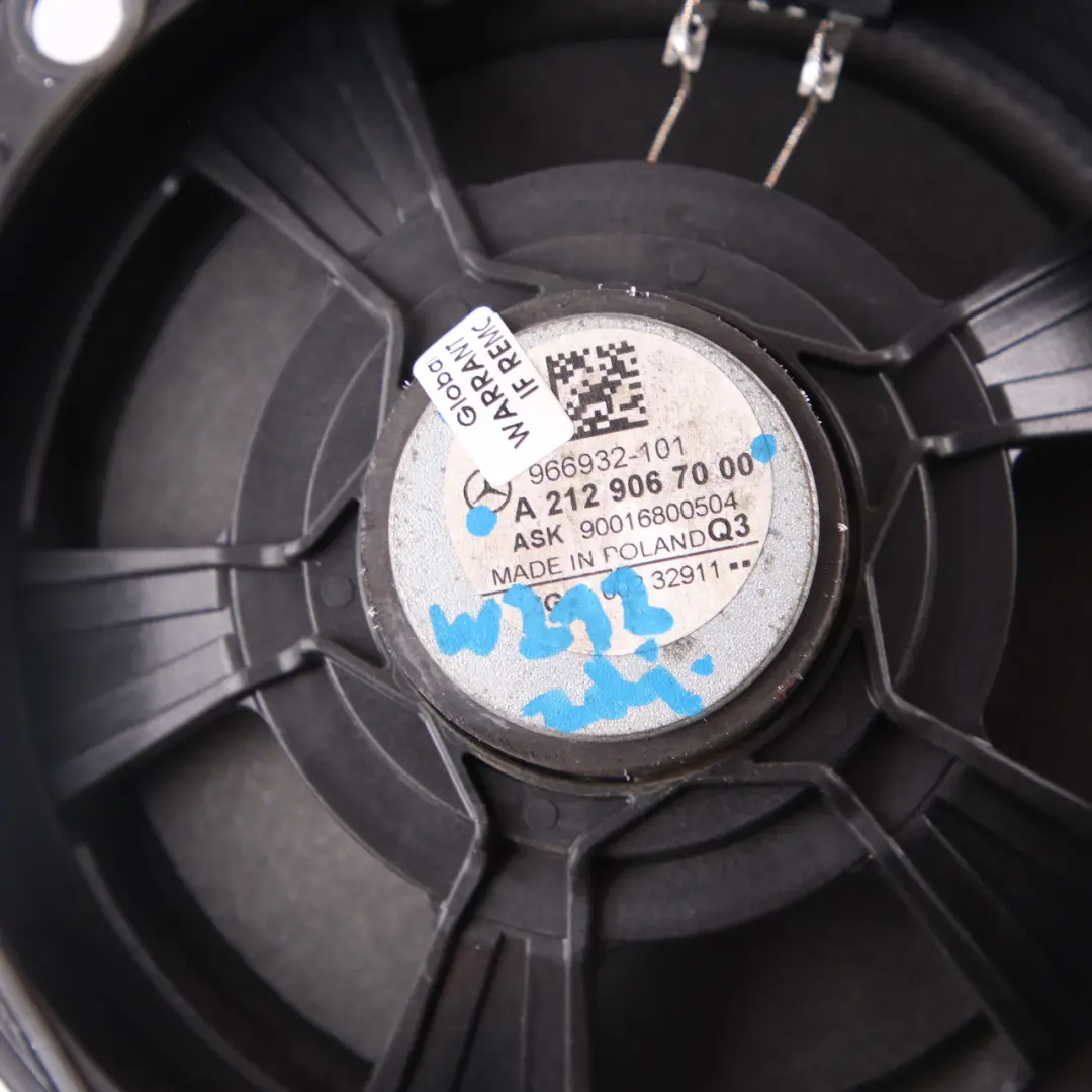  Altoparlante Anteriore Mercedes W212 Porta Destra O/S Altoparlante - SKU A2129067000 - Numero di parte A2129067000