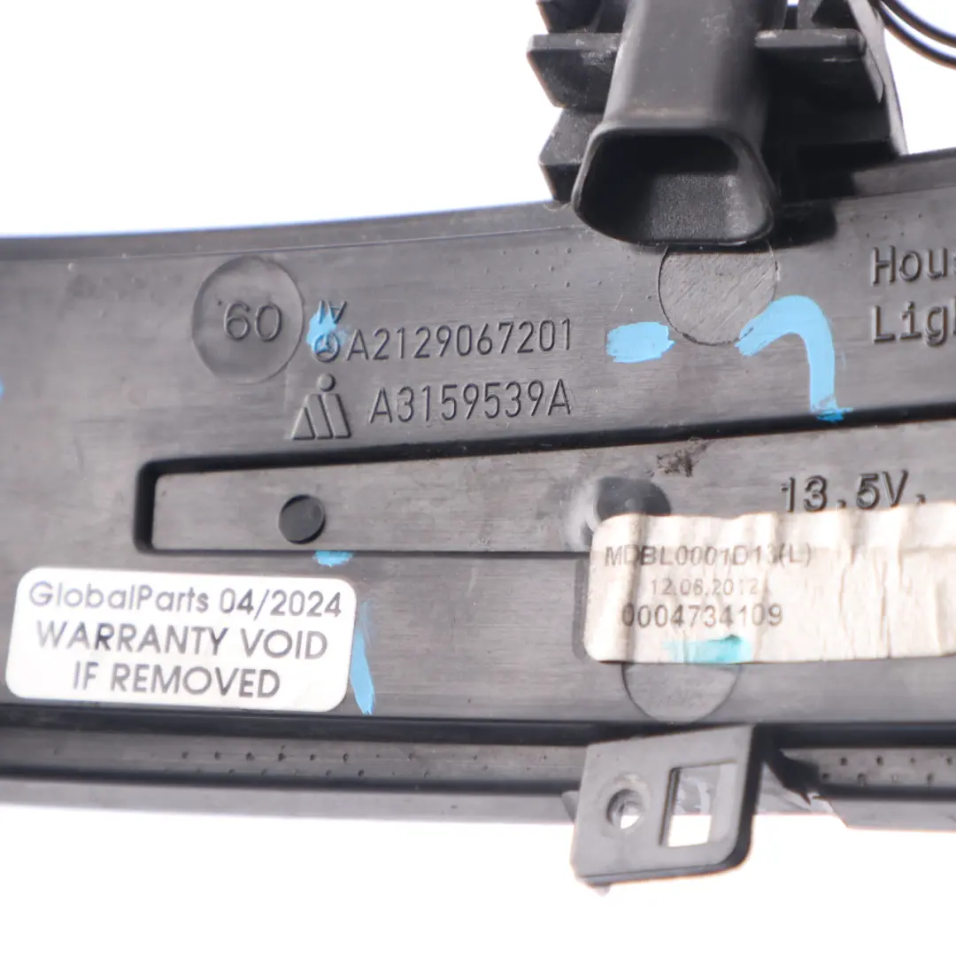 Mercedes W212 Wing Mirror Blinker Indicator Lamp Left N/S - SKU A2129067201-1 - Part number A2129067201
