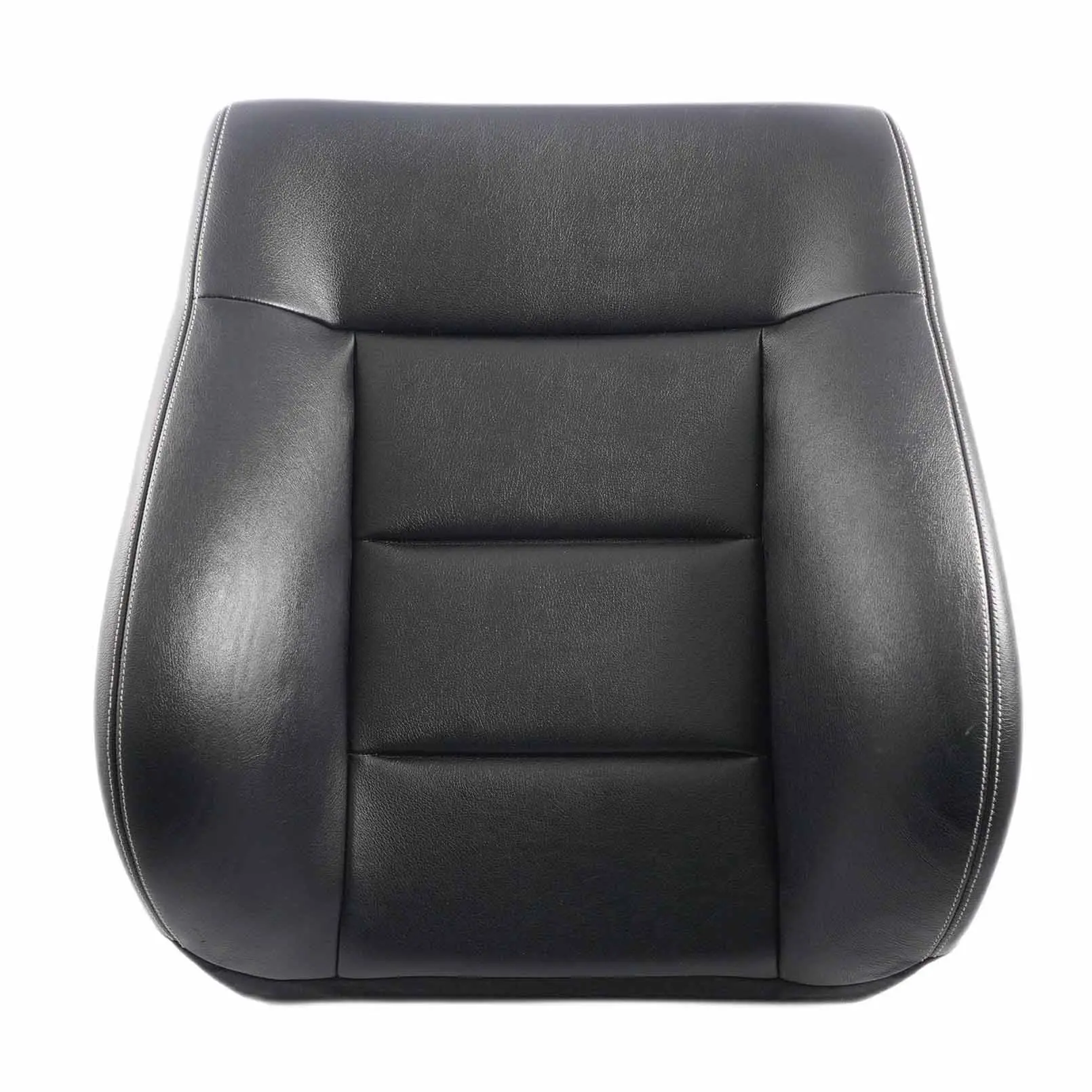 Mercedes W212 Seat Cover Front Left N/S Heated Backrest Leather Covering Black