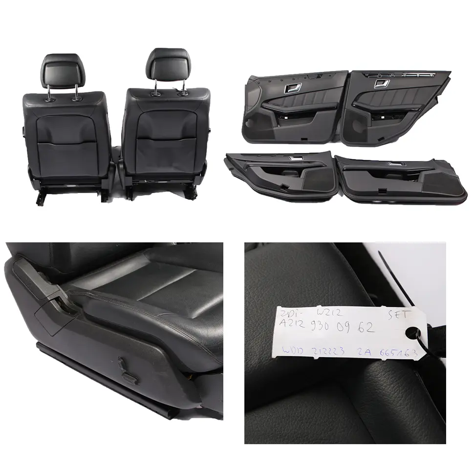 Seats Mercedes S212 Wagon Leather Heated Black Front Rear Seat Door Cards to with Part number A2129100546 Seats Mercedes S212 Wagon Leather Heated Black Front Rear Seat Door Cards - SKU A2129100546-2 - Part number A2129100546