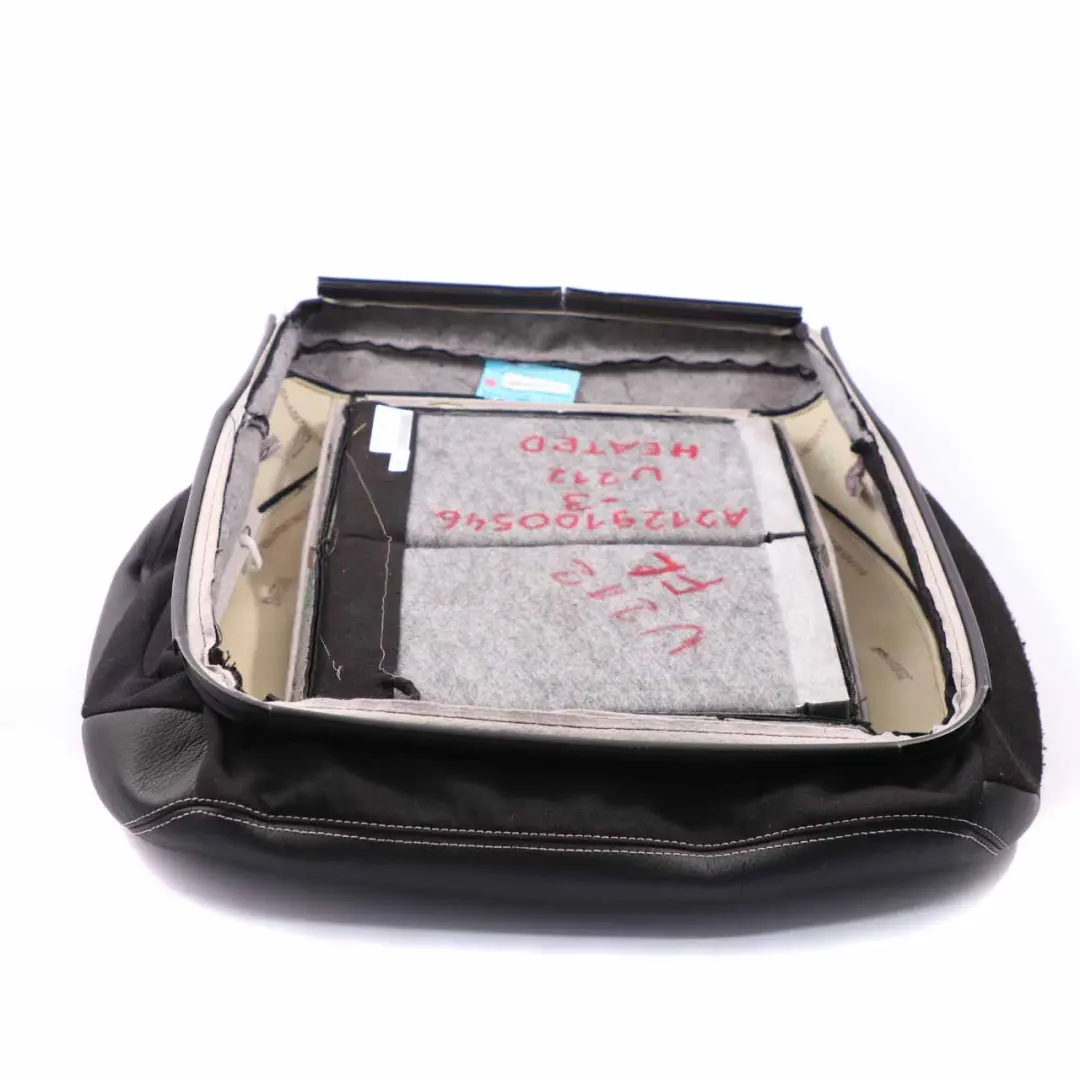 Mercedes W212 Vordersitz Bezug Links Heizung Leder Schwarz Anthrazit - SKU A2129100546-3 - Teilenummer A2129100546