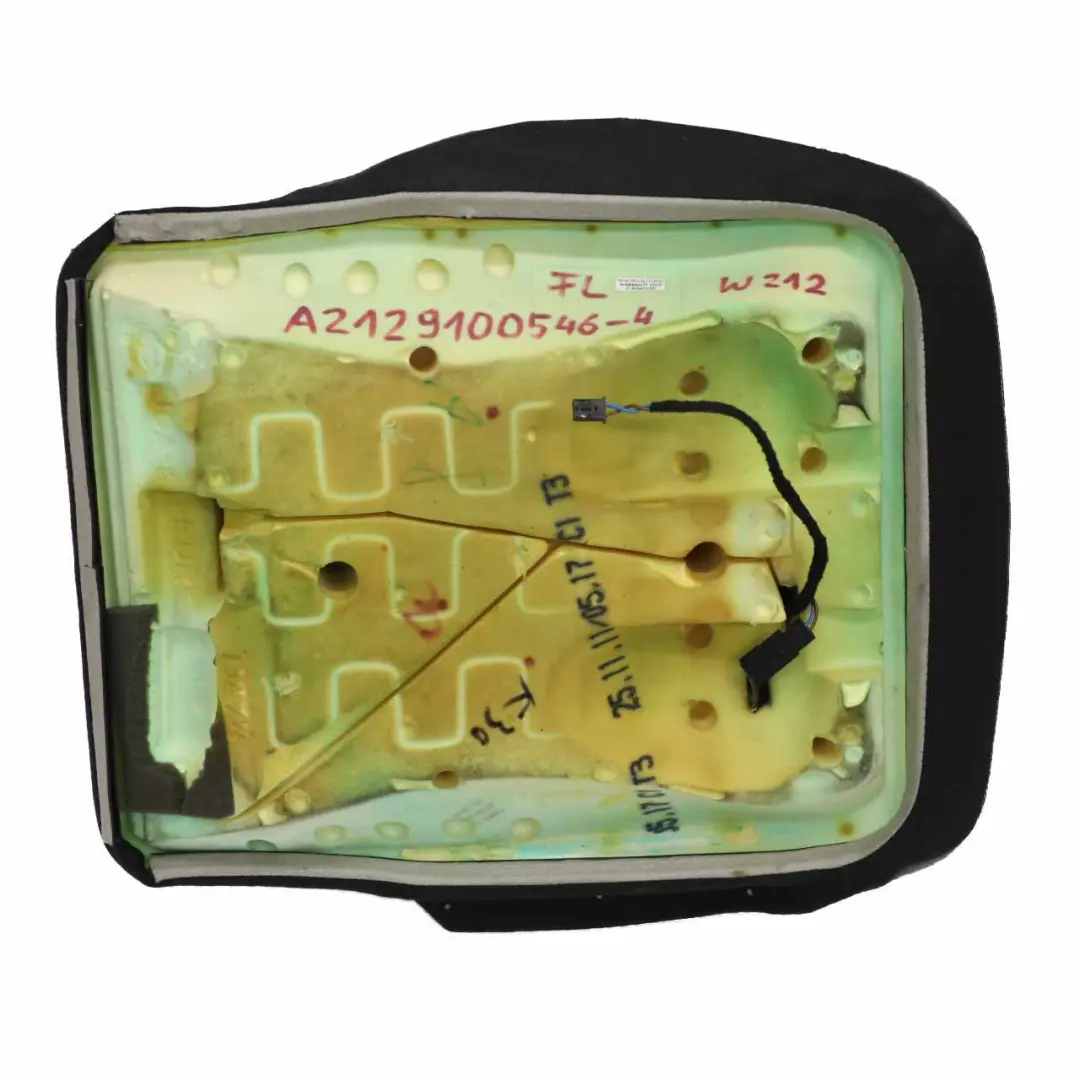 Mercedes W212 Coprisedile Anteriore Sinistro Rivestimento in Pelle Nero - SKU A2129100546-4 - Numero di parte A2129100546