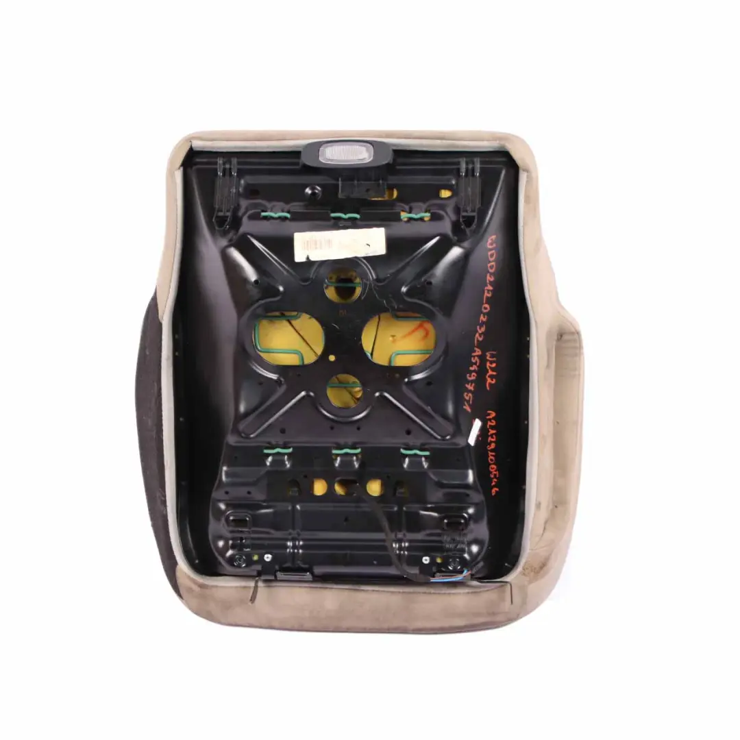 Mercedes W212 Front Seat Heated Left N/S Seat Cushion Covering Leather Beige - SKU A2129100546 - Part number A2129100546