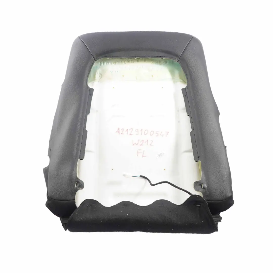 Front Left N/S Heated Backrest Imitation Leather Black to Mercedes W212 Seat Cover with Part number A2129100547 Mercedes W212 Seat Cover Front Left N/S Heated Backrest Imitation Leather Black - SKU A2129100547 - Part number A2129100547