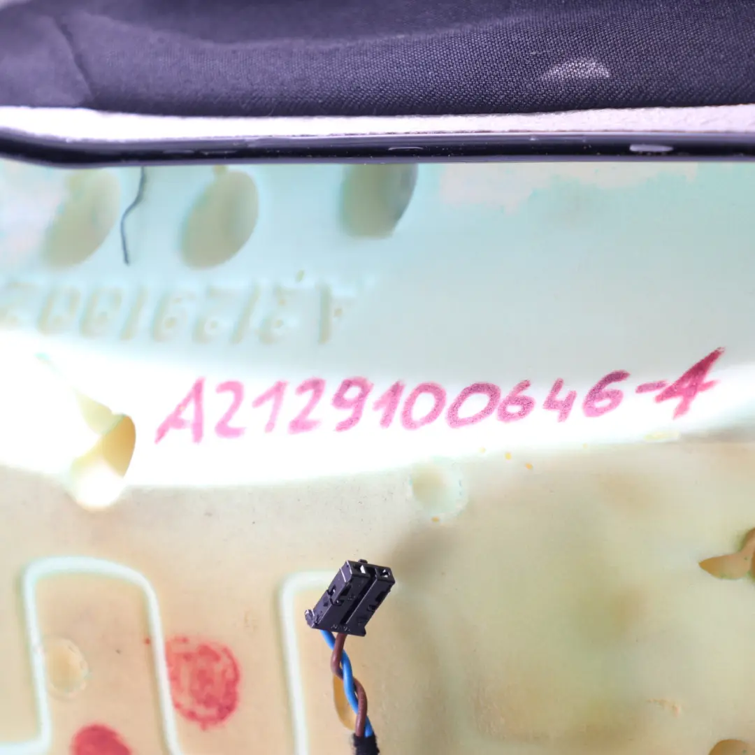 Mercedes W212 Vordersitz Bezug Rechts Heizung Leder Schwarz Anthrazit - SKU A2129100646-4 - Teilenummer A2129100646