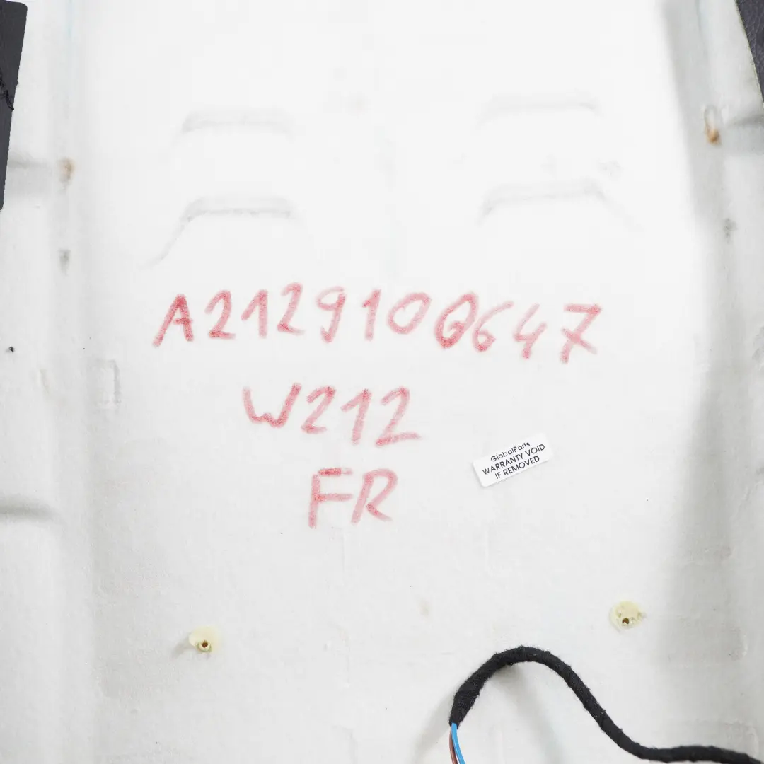 Mercedes W212 Housse de Siège Avant Droite Chauffant Revêtement Cuir Noir - SKU A2129100647 - Numéro de pièce A2129100647
