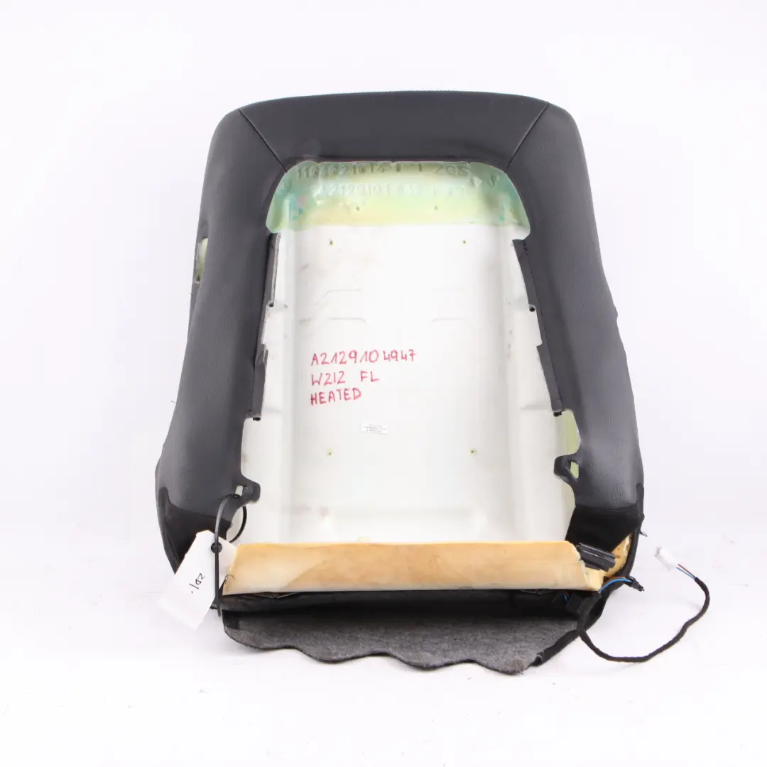 Front Seat Backrest Heated Left Sport N/S Covering Black to Mercedes W212 with Part number A2129104947 Mercedes W212 Front Seat Backrest Heated Left Sport N/S Covering Black - SKU A2129104947 - Part number A2129104947