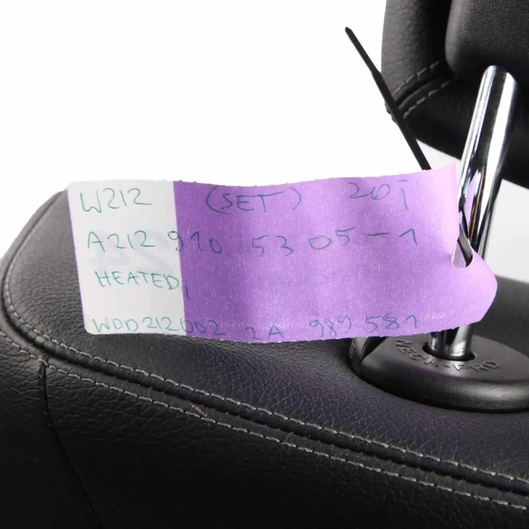  Seats Mercedes W212 Leather Black Anthracite Heated Front Rear Seat - SKU A2129105305-1 - Part number A2129105305