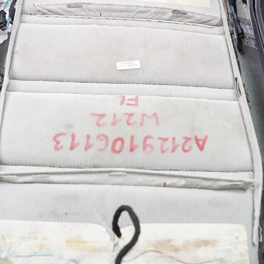 Mercedes W212 Asiento Delantero Izquierdo Derecho Funda Tela Negro Antracita - SKU A2129106113 - Número de pieza A2129106113