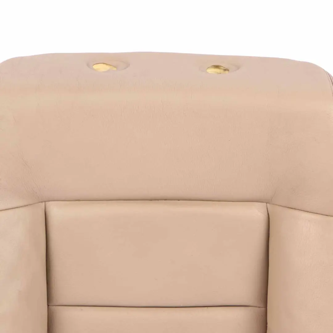 Backrest Front Heated Left N/S Covering Leather Beige to Mercedes W212 Seat with Part number A2129106147 Mercedes W212 Seat Backrest Front Heated Left N/S Covering Leather Beige - SKU A2129106147 - Part number A2129106147