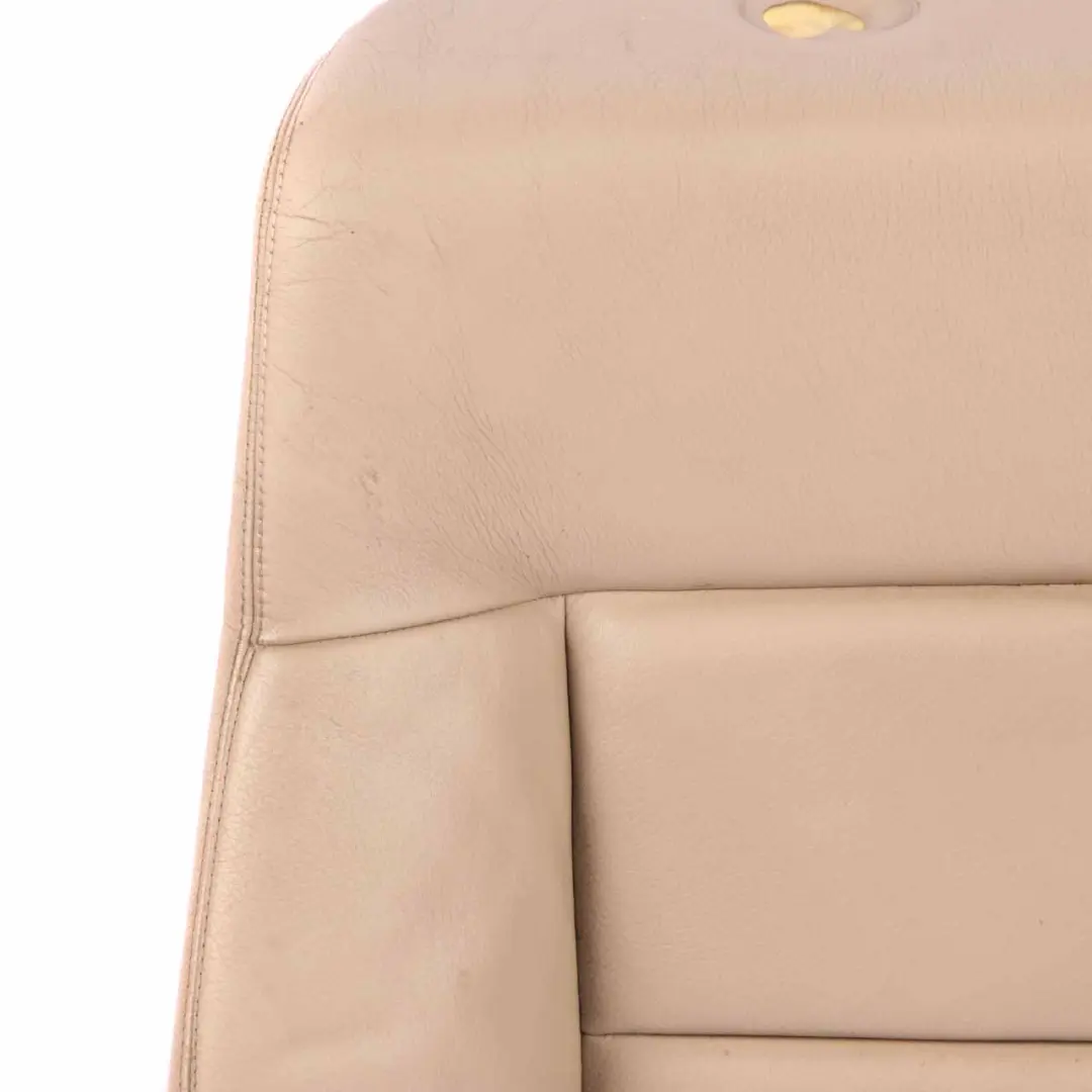 Backrest Front Heated Left N/S Covering Leather Beige to Mercedes W212 Seat with Part number A2129106147 Mercedes W212 Seat Backrest Front Heated Left N/S Covering Leather Beige - SKU A2129106147 - Part number A2129106147