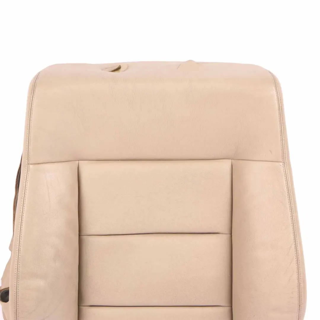 Backrest Front Heated Right O/S Covering Leather Beige to Mercedes W212 Seat with Part number A2129106247 Mercedes W212 Seat Backrest Front Heated Right O/S Covering Leather Beige - SKU A2129106247 - Part number A2129106247