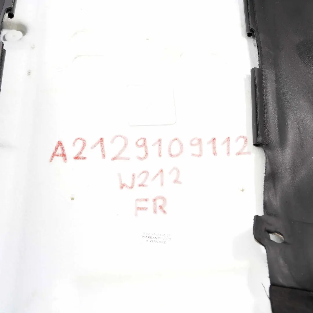 Mercedes W212 Sitzlehne vorne beheizt rechts Sport AMG Schwarz Leder - SKU A2129109112 - Teilenummer A2129109112