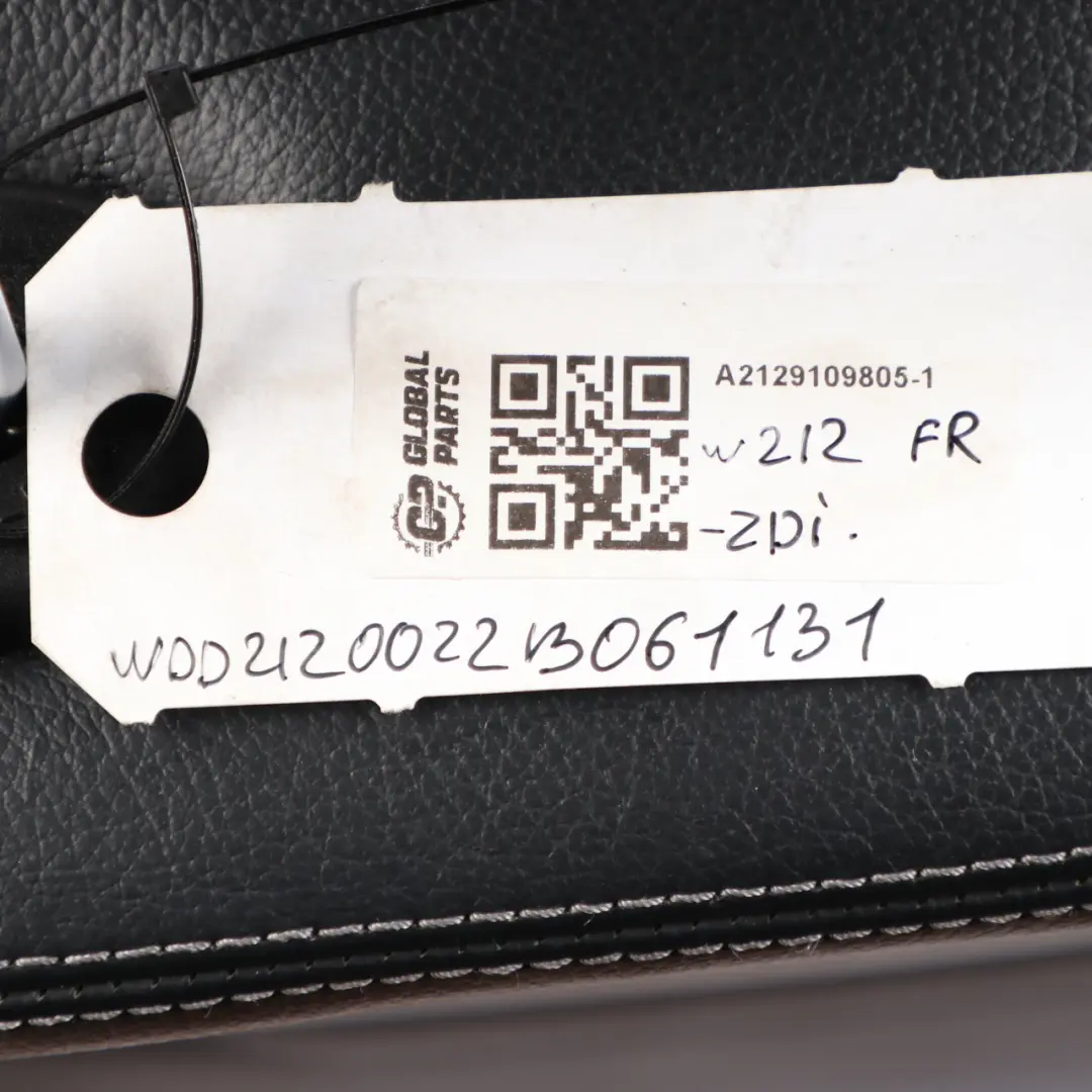 Mercedes W212 Front Seat Right O/S Heated Interior Leather Black - SKU A2129109805-1 - Part number A2129109805