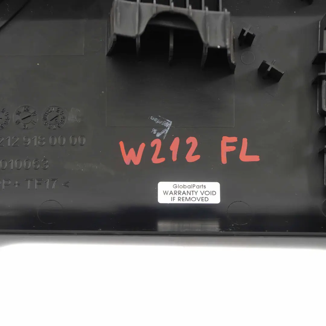 Mercedes W212 Asiento Delantero Izquierdo Panel Cubierta - SKU A2129180000-1 - Número de pieza A2129180000