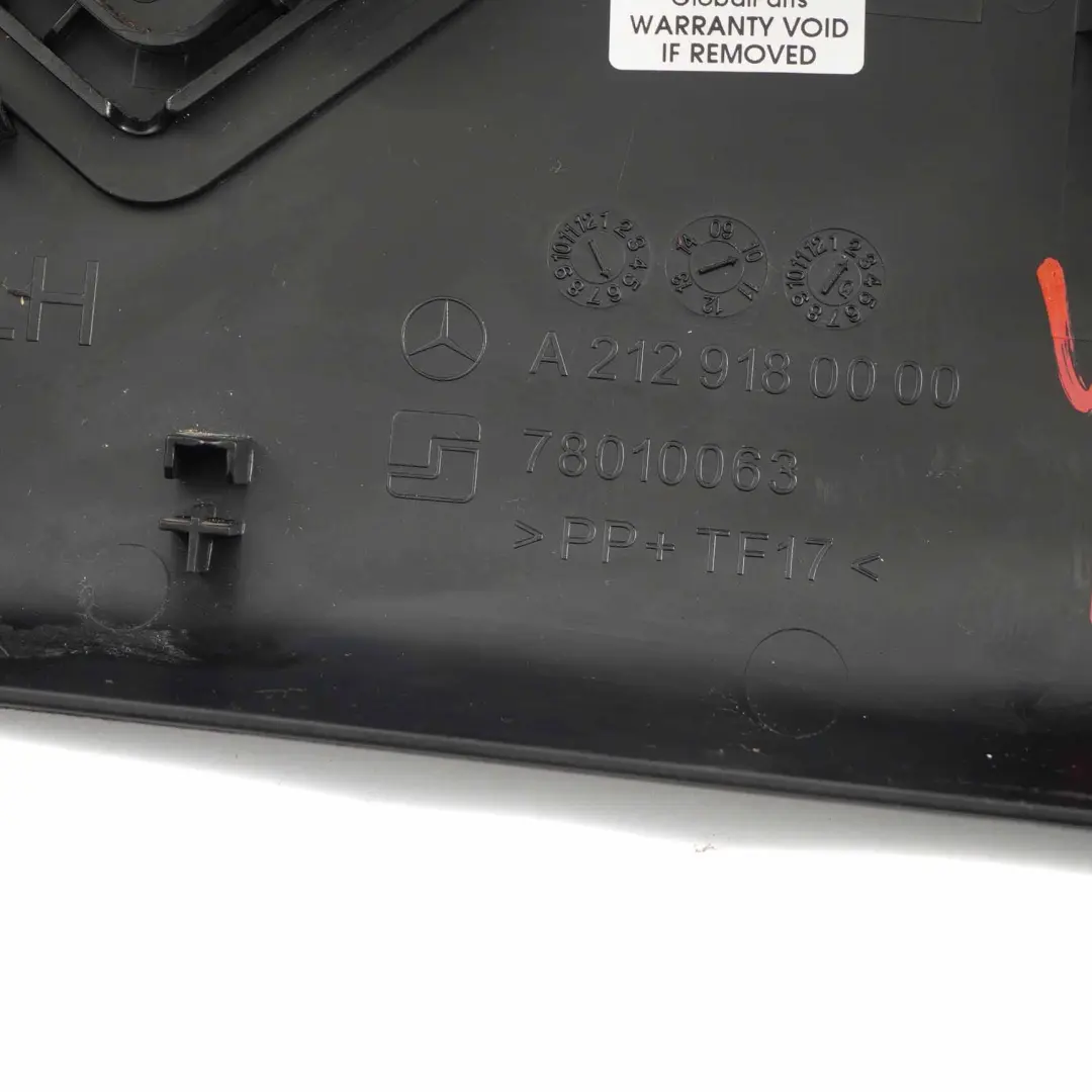 Mercedes W212 Asiento Delantero Izquierdo Panel Cubierta - SKU A2129180000 - Número de pieza A2129180000