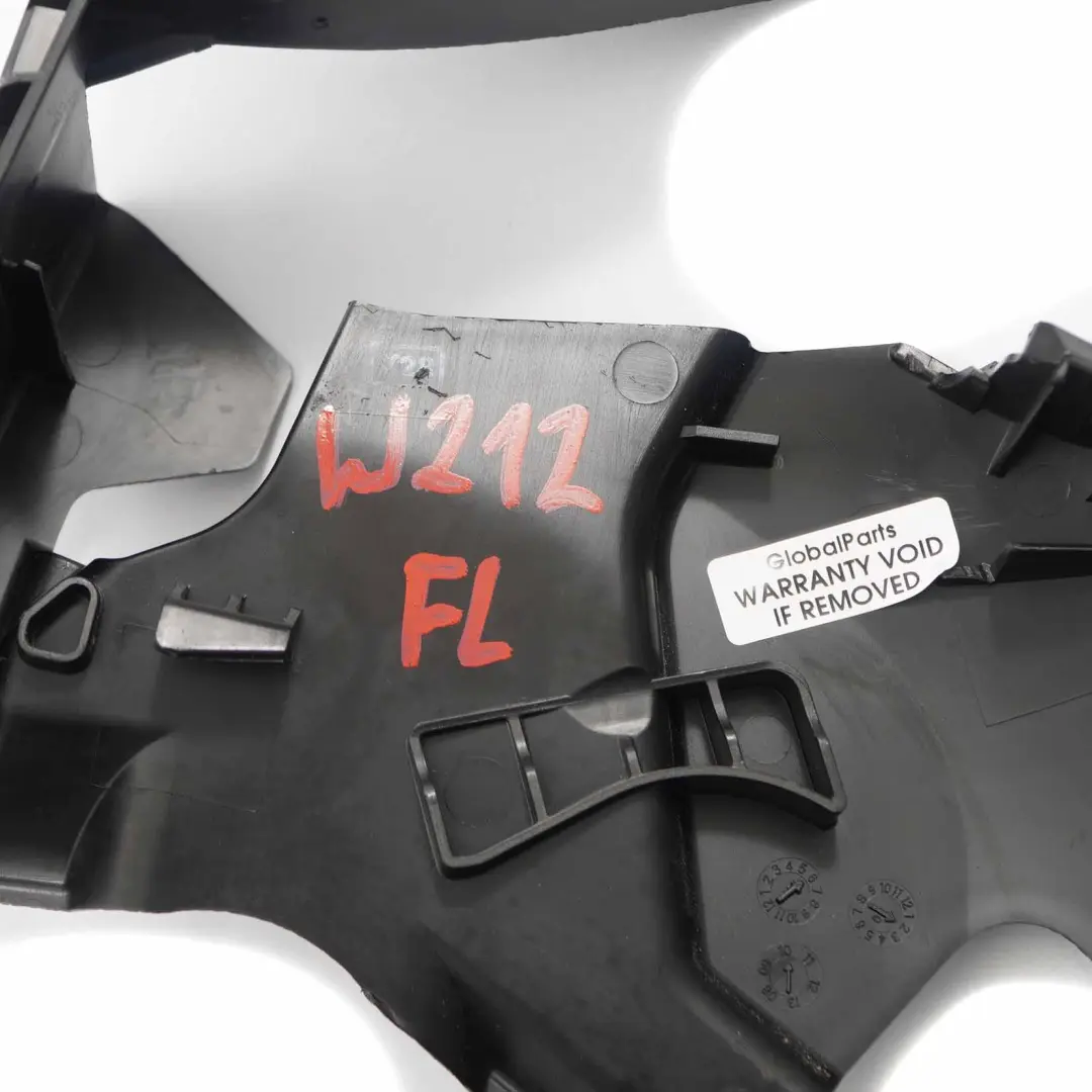 Mercedes W212 Sitzverkleidung Vorne Links Panel Abdeckung Schwarz - SKU A2129180116 - Teilenummer A2129180116