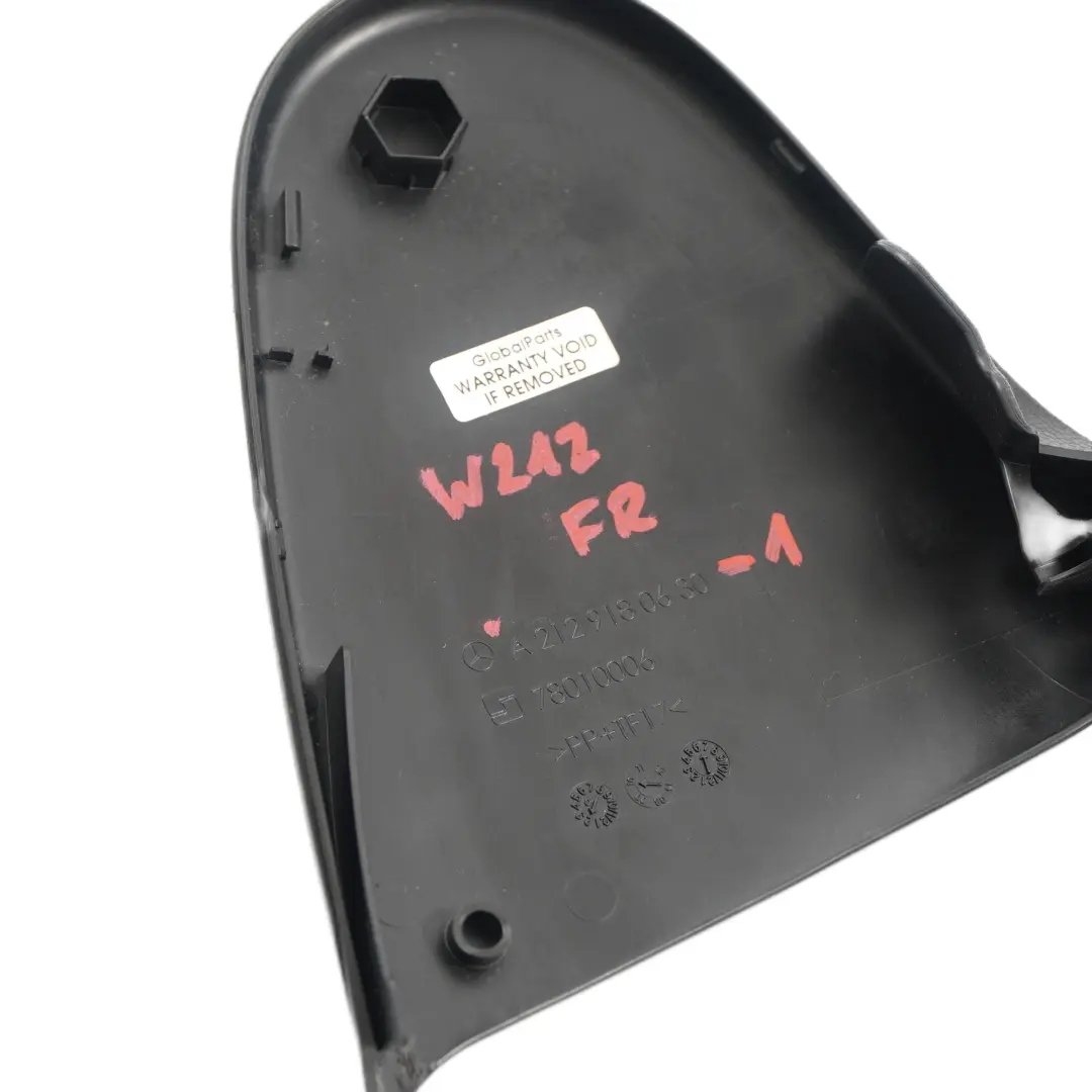 Asiento Delantero Derecho Panel Cubierta para Mercedes W212 con número de pieza A2129180630 Mercedes W212 Asiento Delantero Derecho Panel Cubierta - SKU A2129180630 - Número de pieza A2129180630