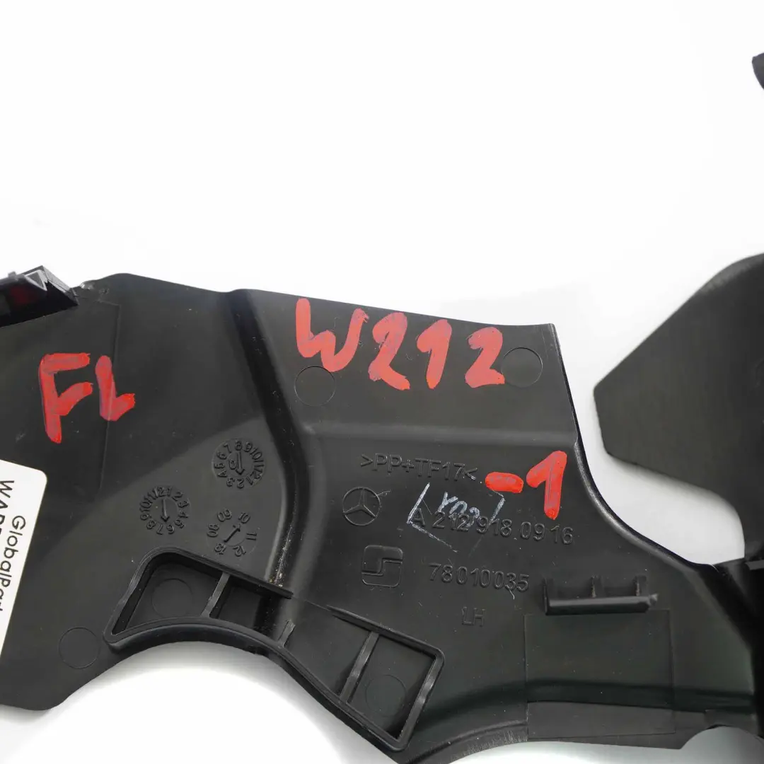 Mercedes W212 Seat Trim Front Left N/S Panel Cover Black E-Class - SKU A2129180916-1 - Part number A2129180916